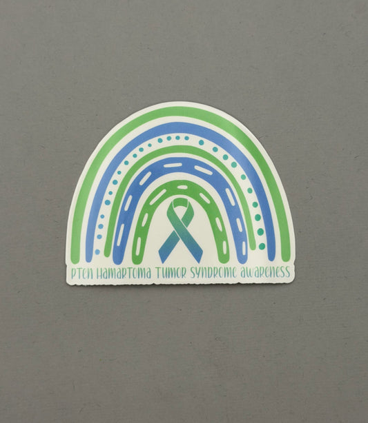 PTEN Hamartoma Tumor Syndrome Awareness Rainbow Sticker