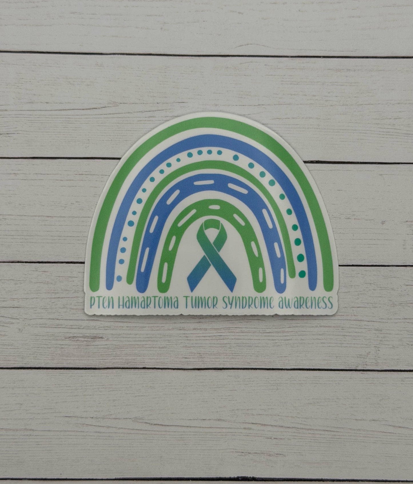 PTEN Hamartoma Tumor Syndrome Awareness Rainbow Sticker