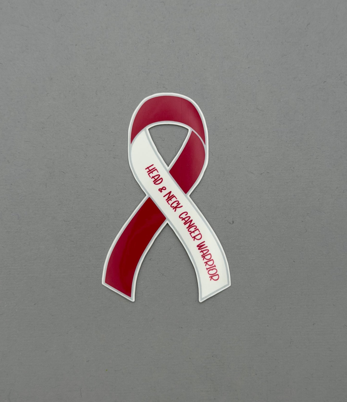 Head & Neck Cancer Warrior Ribbon Sticker