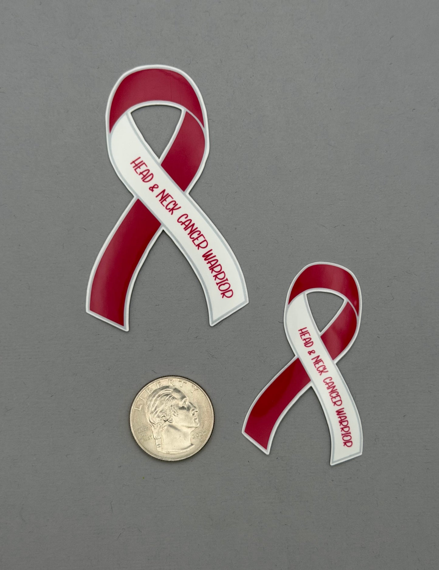 Head & Neck Cancer Warrior Ribbon Sticker