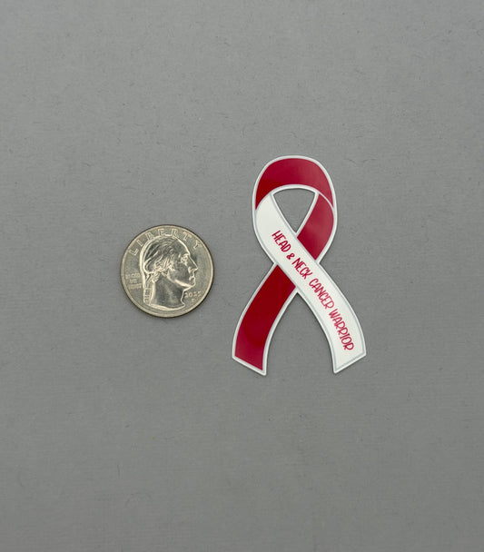 Head & Neck Cancer Warrior Ribbon Sticker