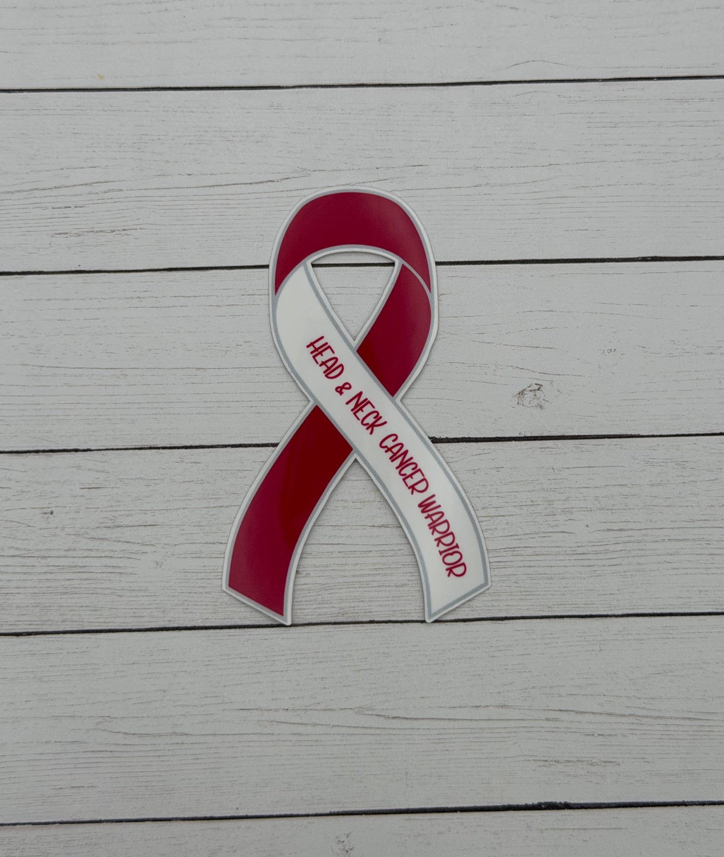Head & Neck Cancer Warrior Ribbon Sticker