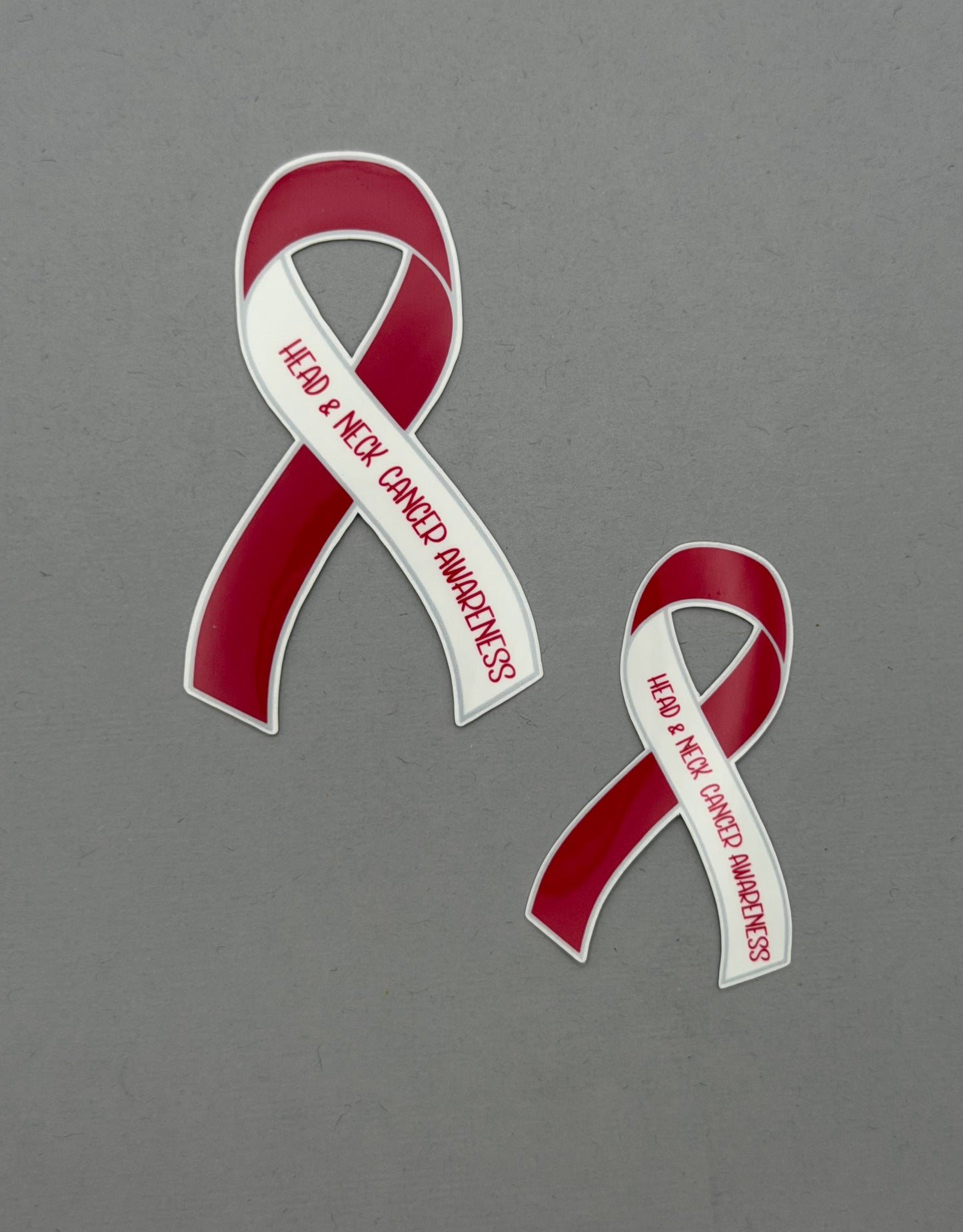 Head & Neck Cancer Awareness Ribbon Sticker