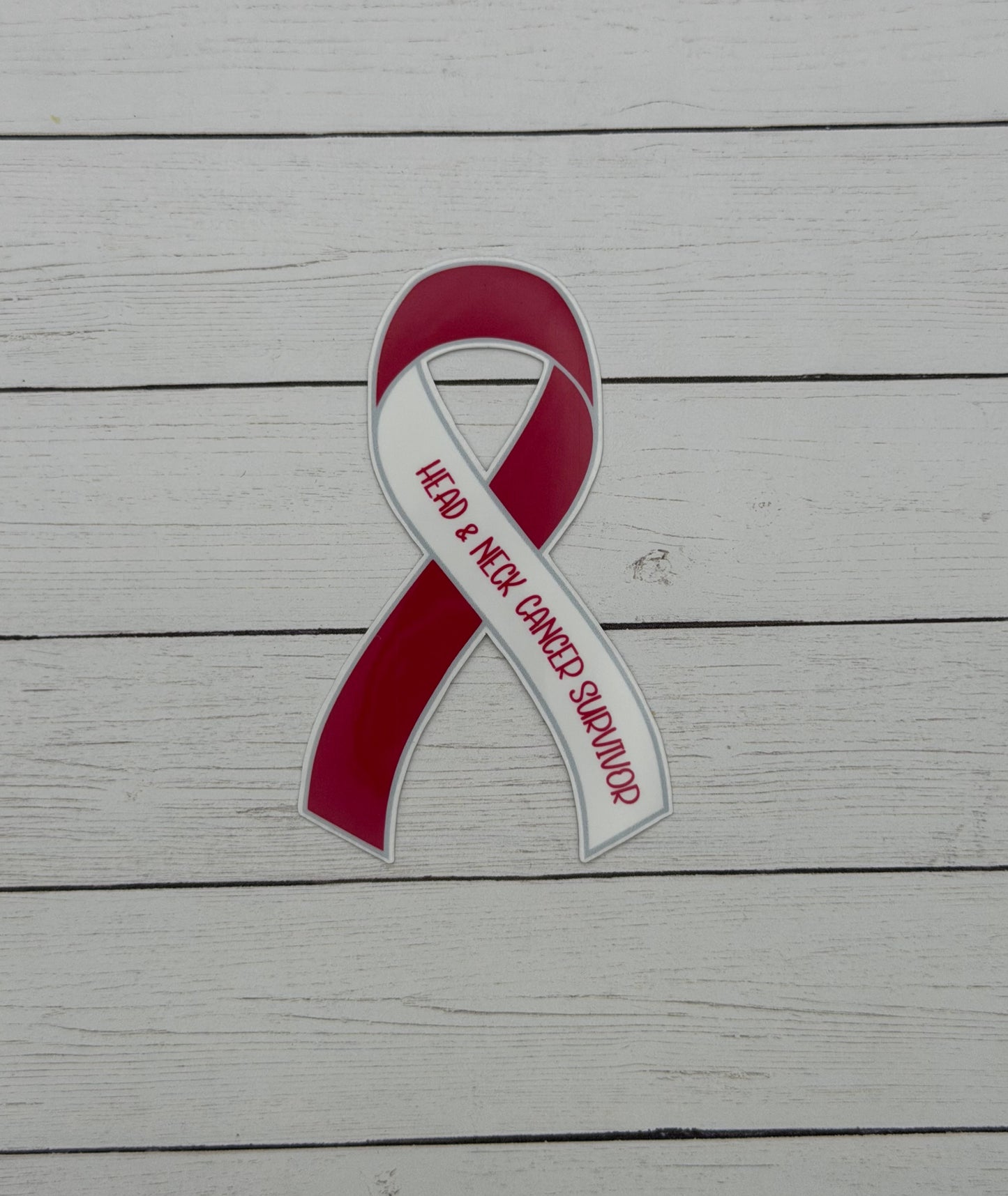 Head & Neck Cancer Survivor Ribbon Sticker