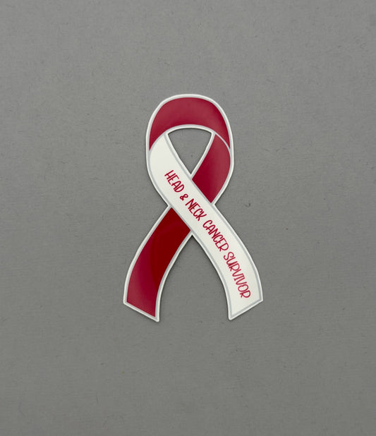 Head & Neck Cancer Survivor Ribbon Sticker