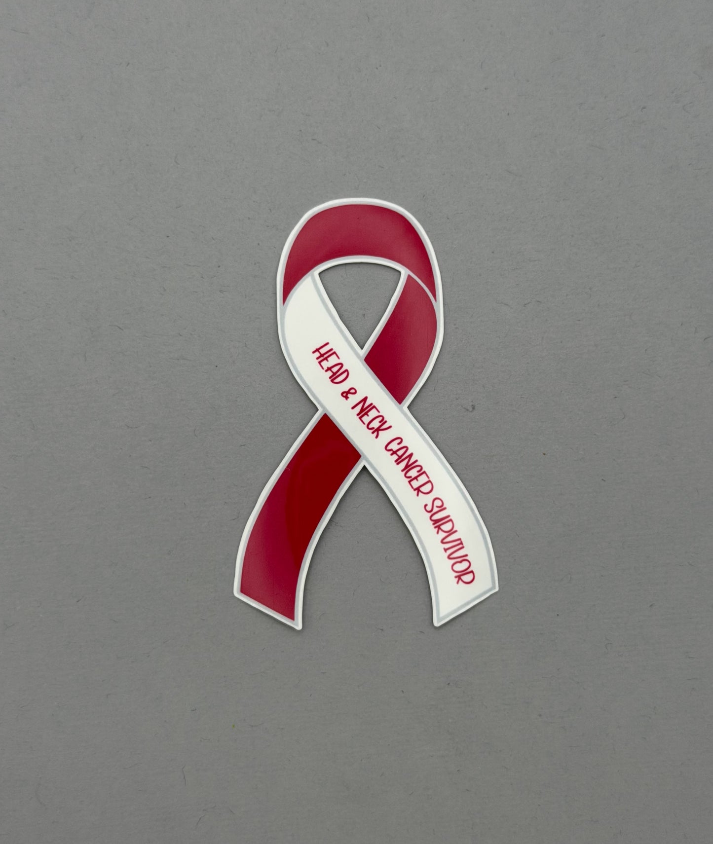 Head & Neck Cancer Survivor Ribbon Sticker