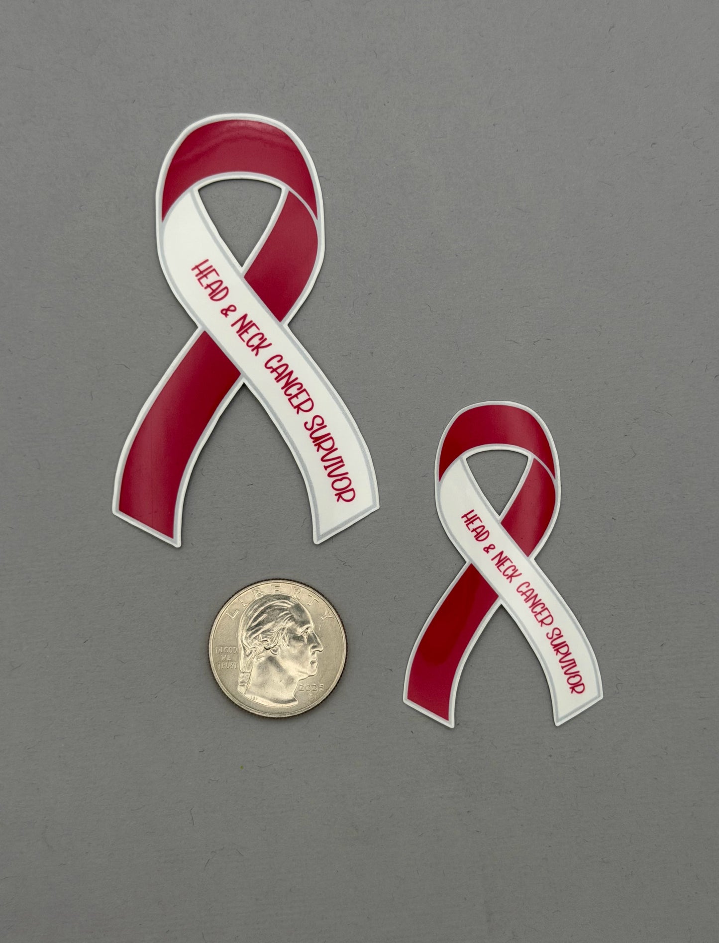 Head & Neck Cancer Survivor Ribbon Sticker