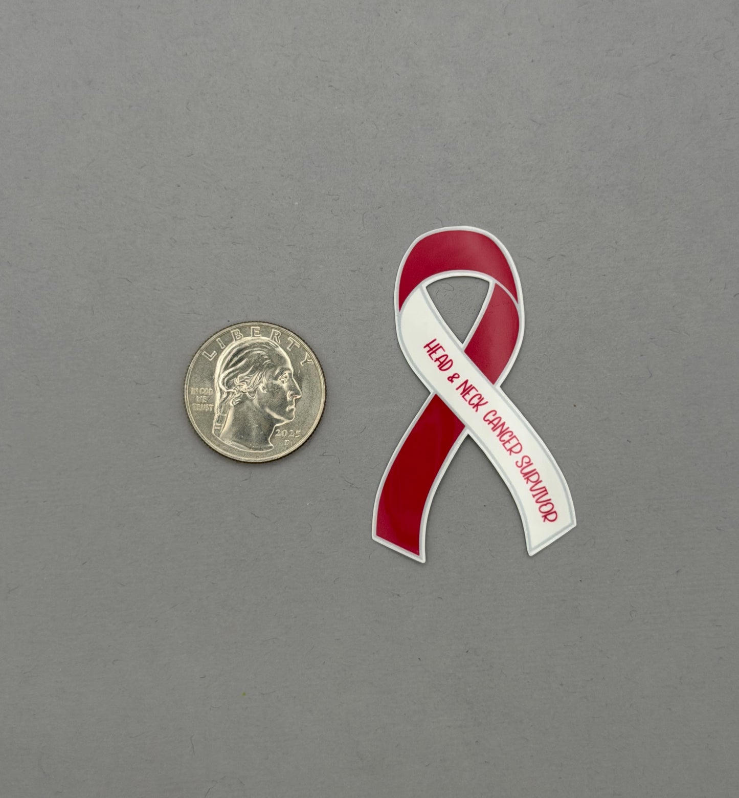 Head & Neck Cancer Survivor Ribbon Sticker