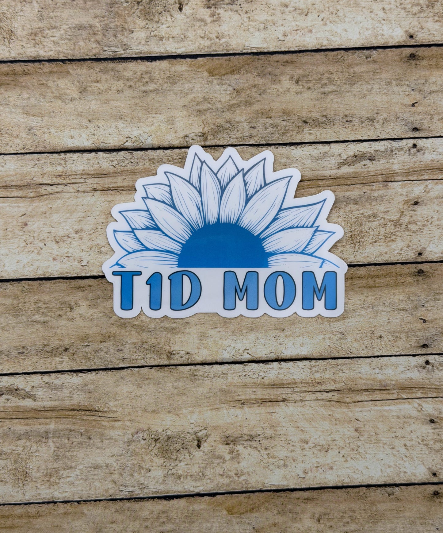 T1D Mom Sunflower Sticker or Magnet
