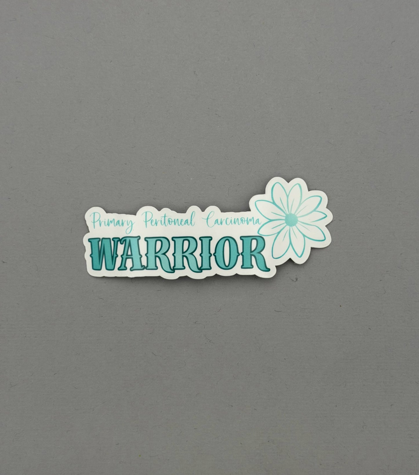 Primary Peritoneal Carcinoma Warrior Flower Sticker