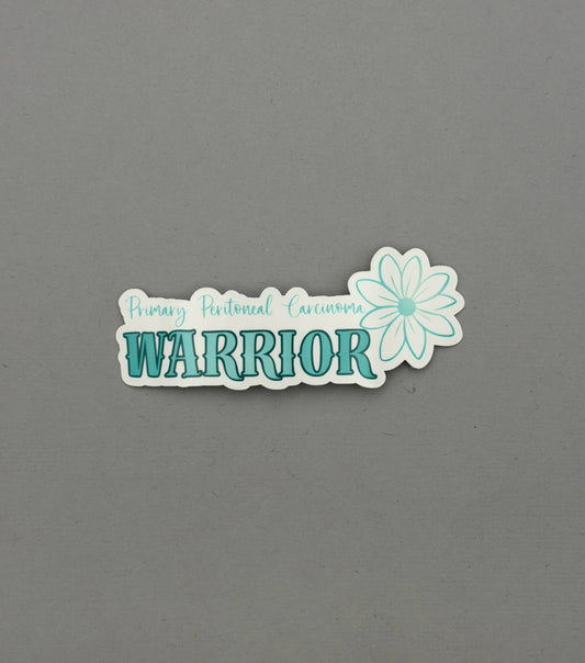 Primary Peritoneal Carcinoma Warrior Flower Sticker