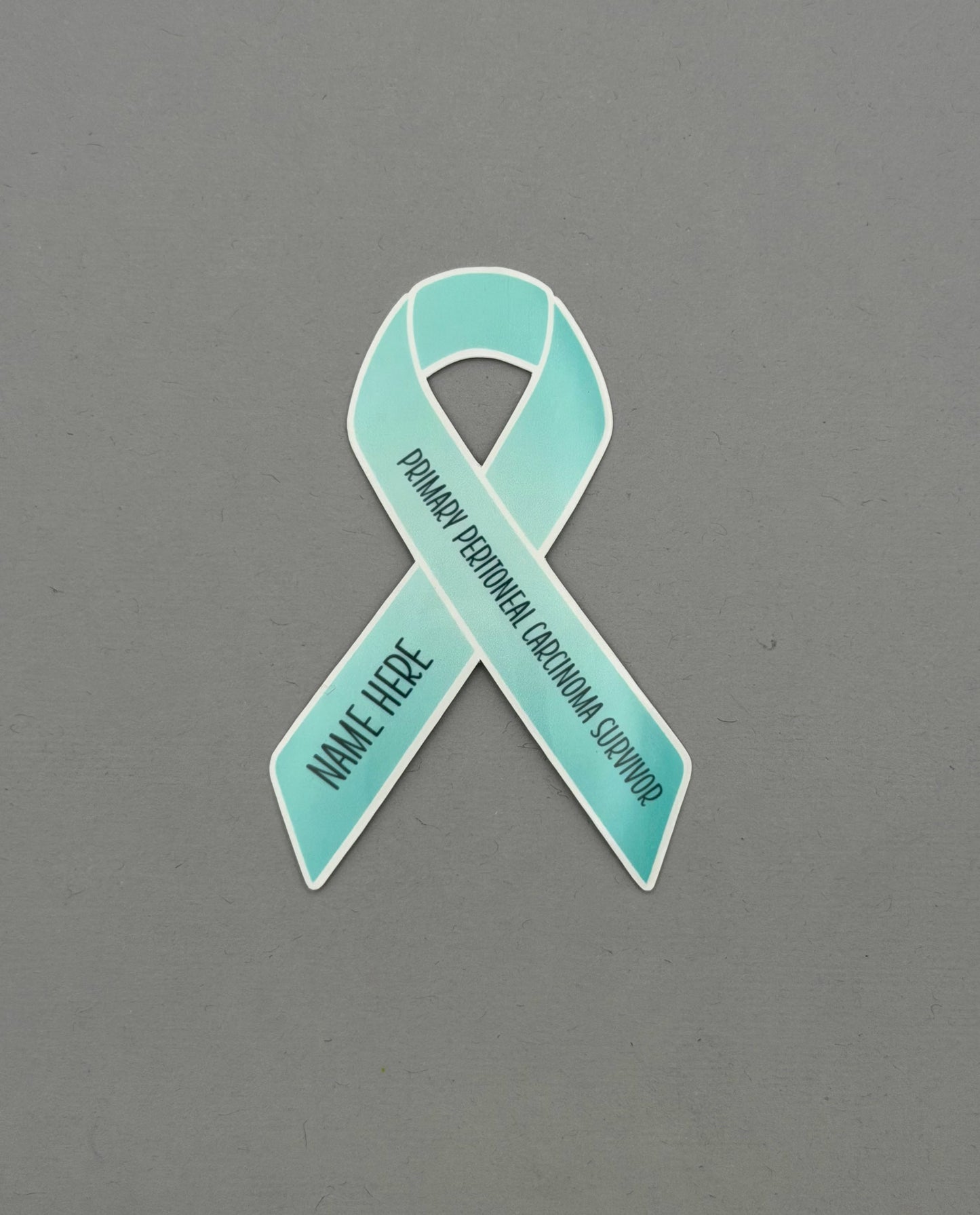 Primary Peritoneal Carcinoma Survivor Custom Ribbon Sticker