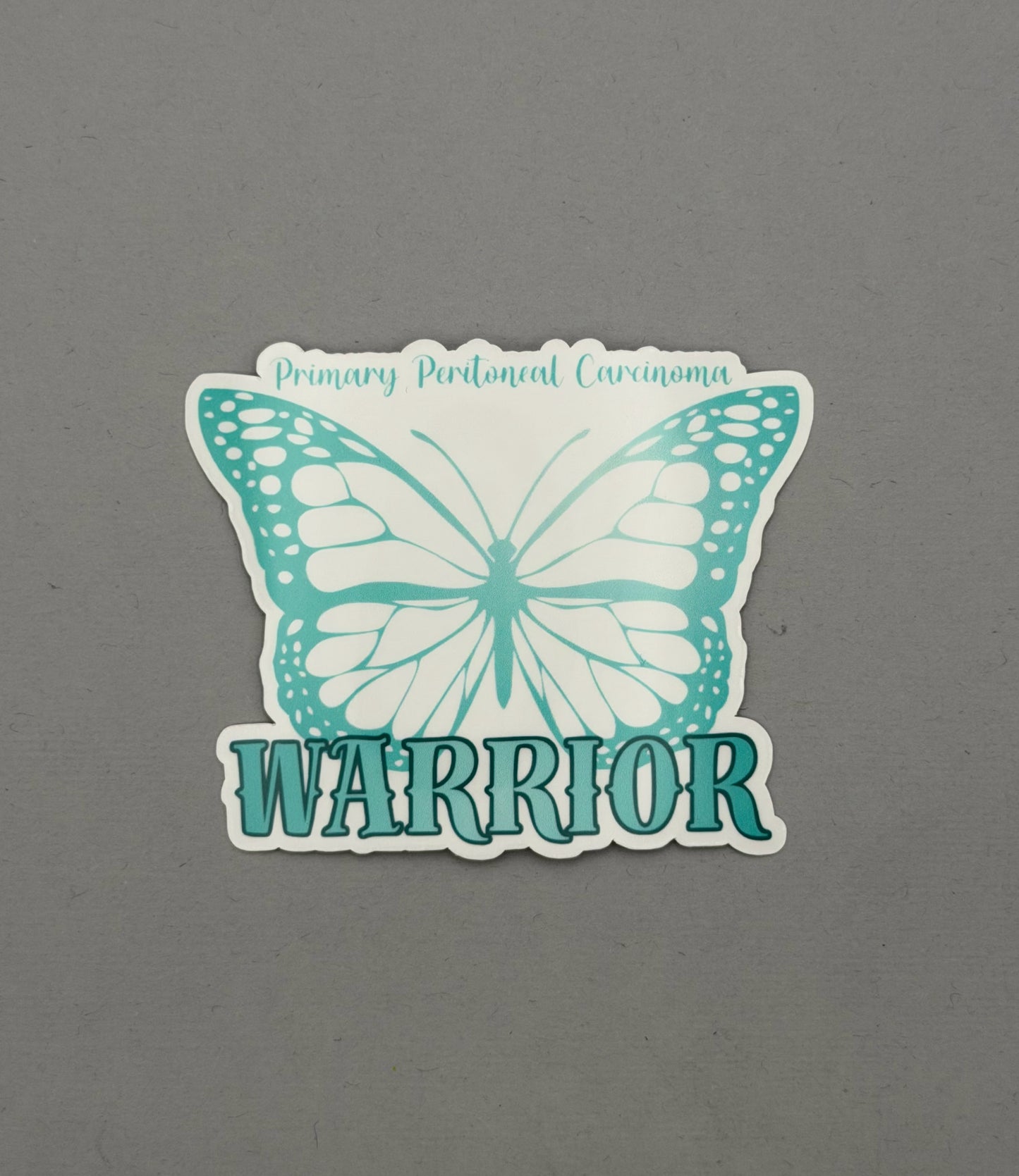Primary Peritoneal Carcinoma Warrior Butterfly Sticker