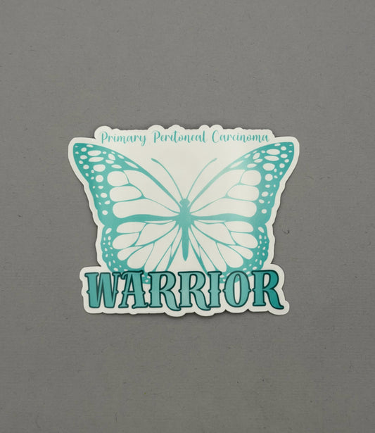 Primary Peritoneal Carcinoma Warrior Butterfly Sticker