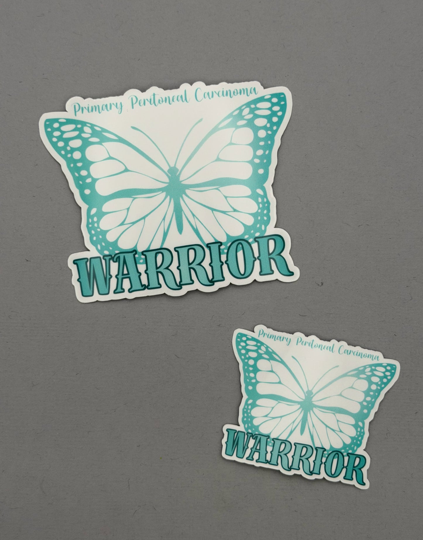 Primary Peritoneal Carcinoma Warrior Butterfly Sticker