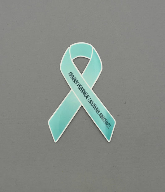 Primary Peritoneal Carcinoma Awareness Ribbon Sticker