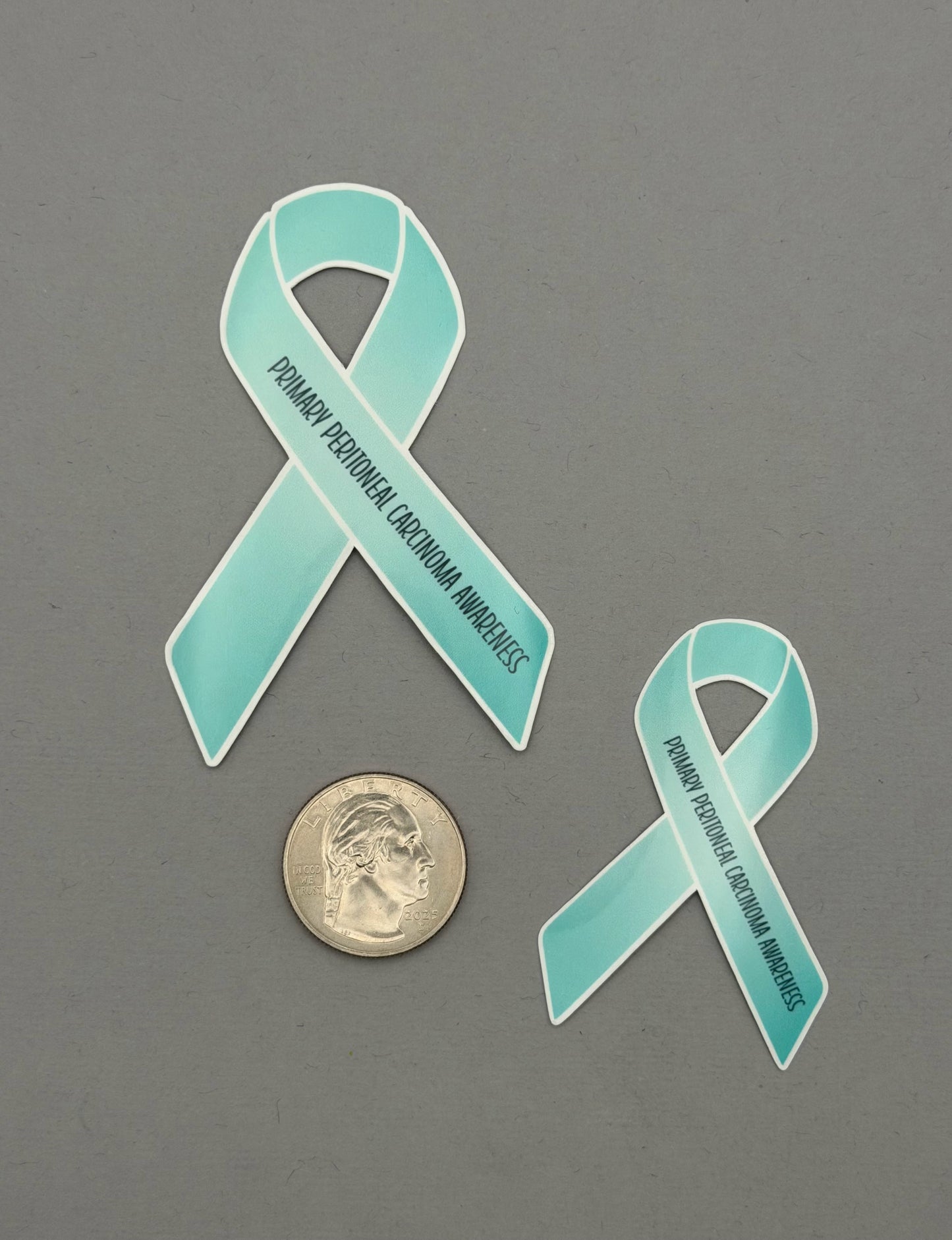 Primary Peritoneal Carcinoma Awareness Ribbon Sticker