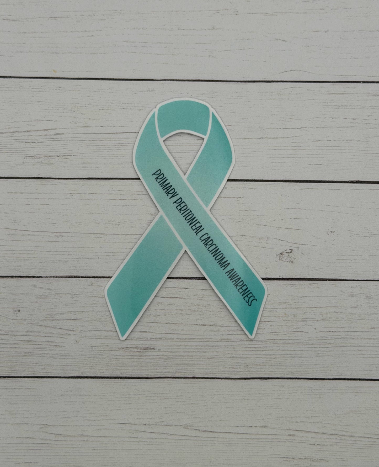 Primary Peritoneal Carcinoma Awareness Ribbon Sticker