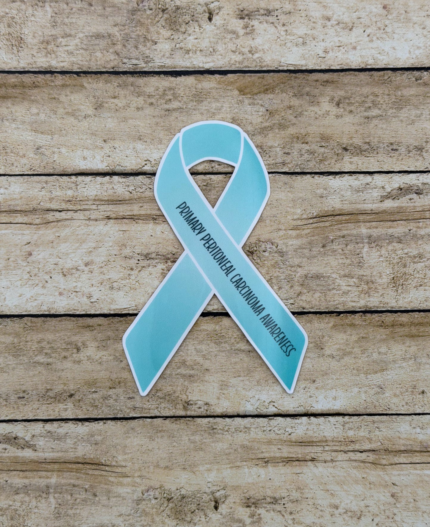 Primary Peritoneal Carcinoma Awareness Ribbon Sticker