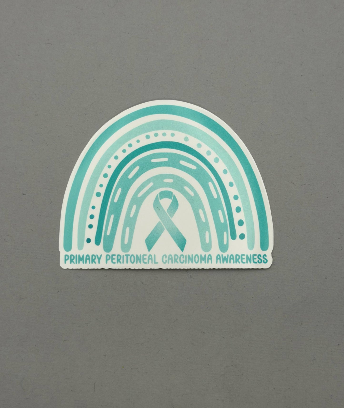 Primary Peritoneal Carcinoma Awareness Rainbow Sticker