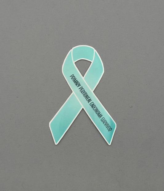 Primary Peritoneal Carcinoma Survivor Ribbon Sticker