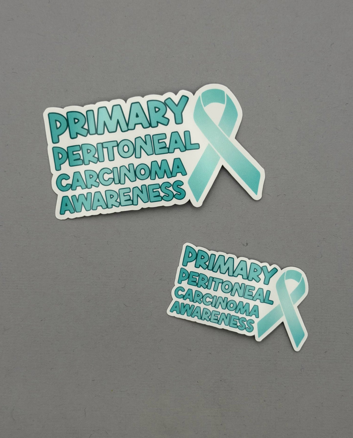 Primary Peritoneal Carcinoma Awareness with Ribbon Sticker