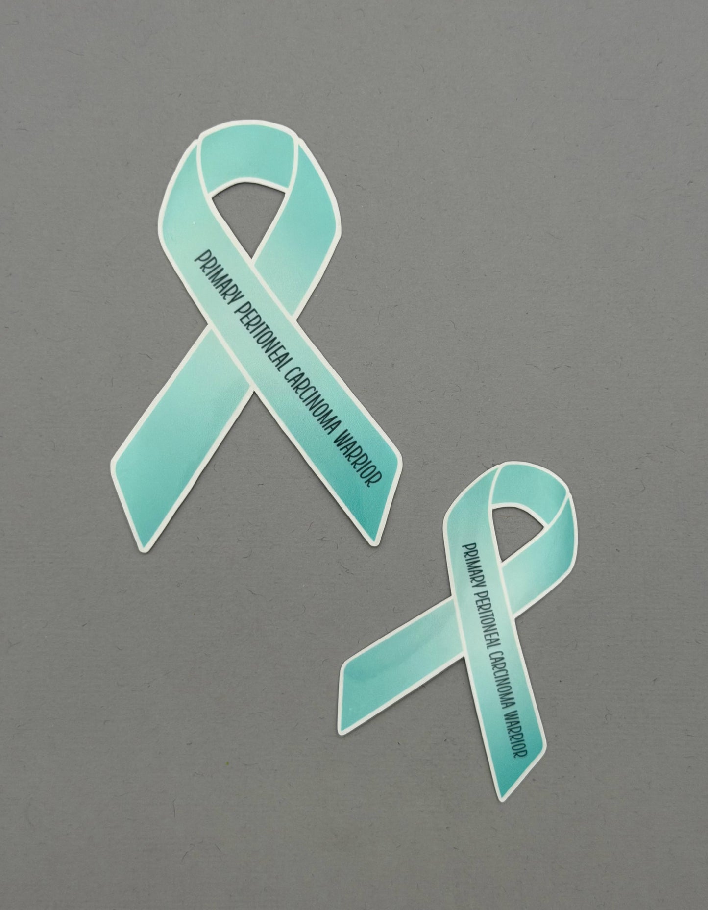 Primary Peritoneal Carcinoma Warrior Ribbon Sticker