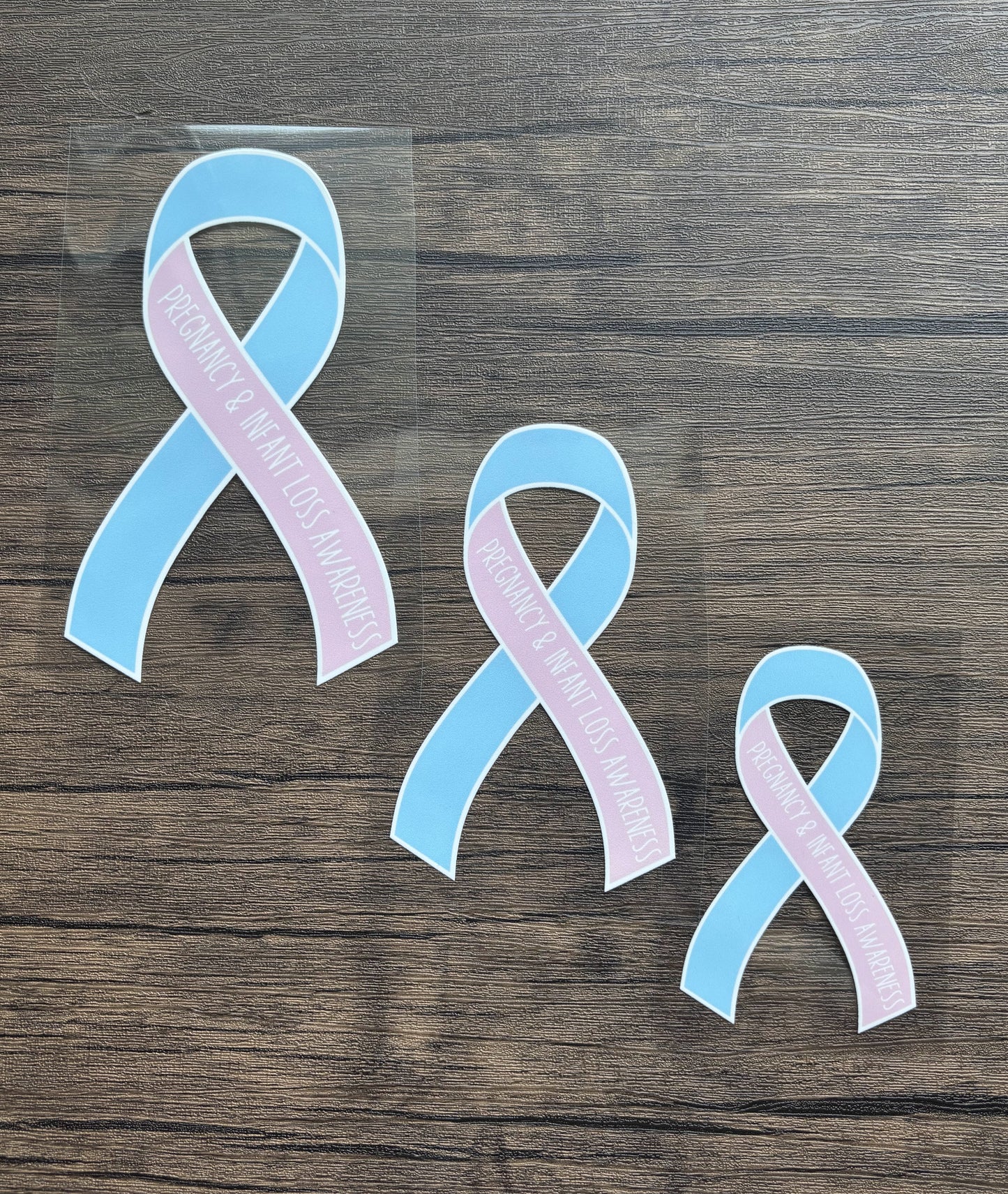 Pregnancy & Infant Loss Awareness Ribbon Car Decal