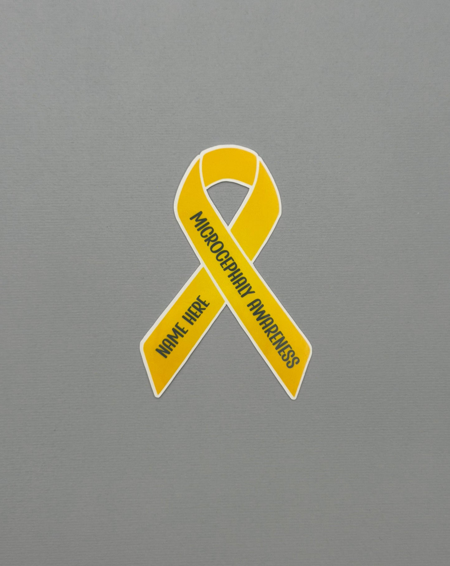 Microcephaly Awareness Custom Ribbon Sticker or Magnet