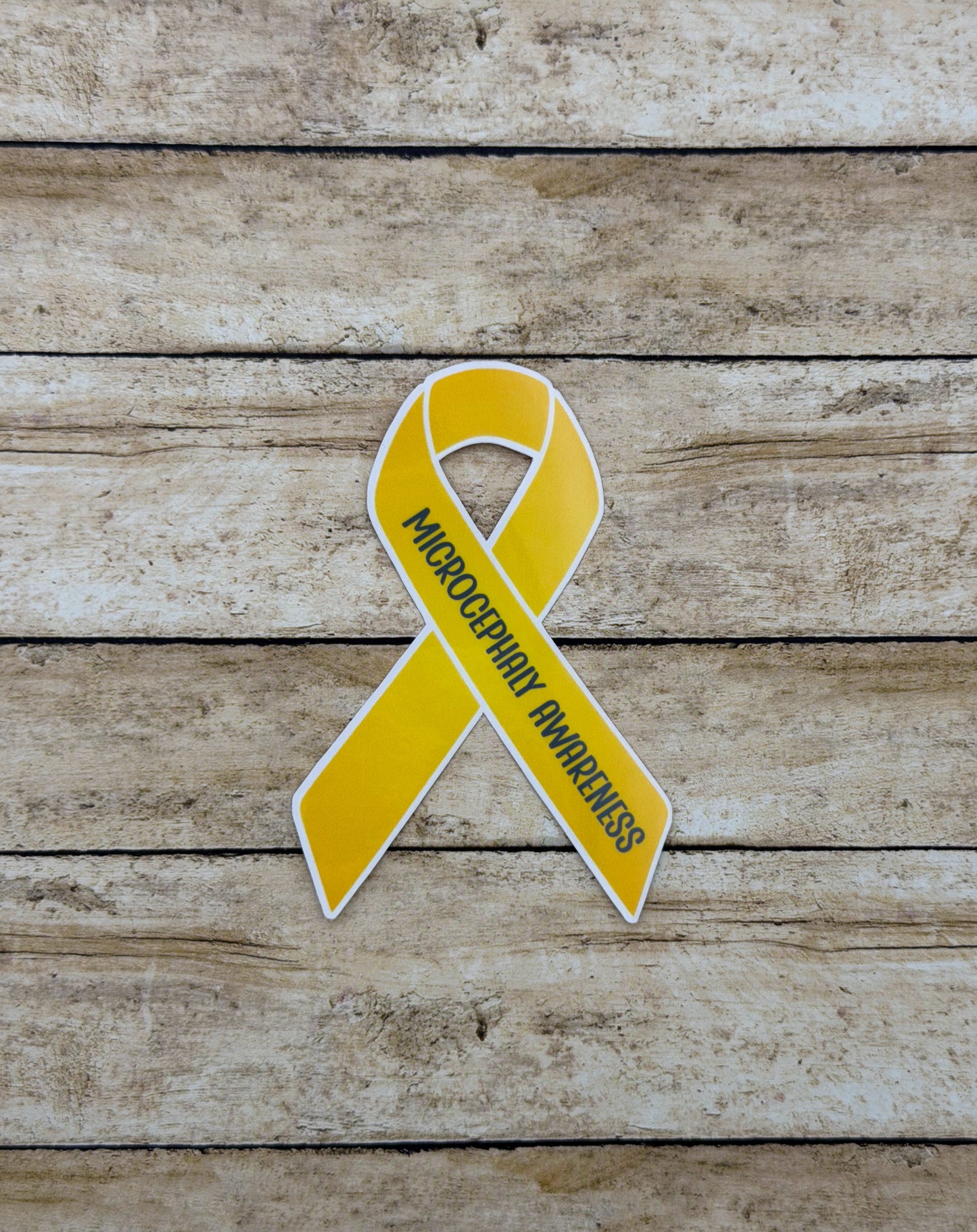 Microcephaly Awareness Ribbon Sticker or Magnet