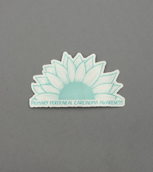 Primary Peritoneal Carcinoma Awareness Sunflower Sticker