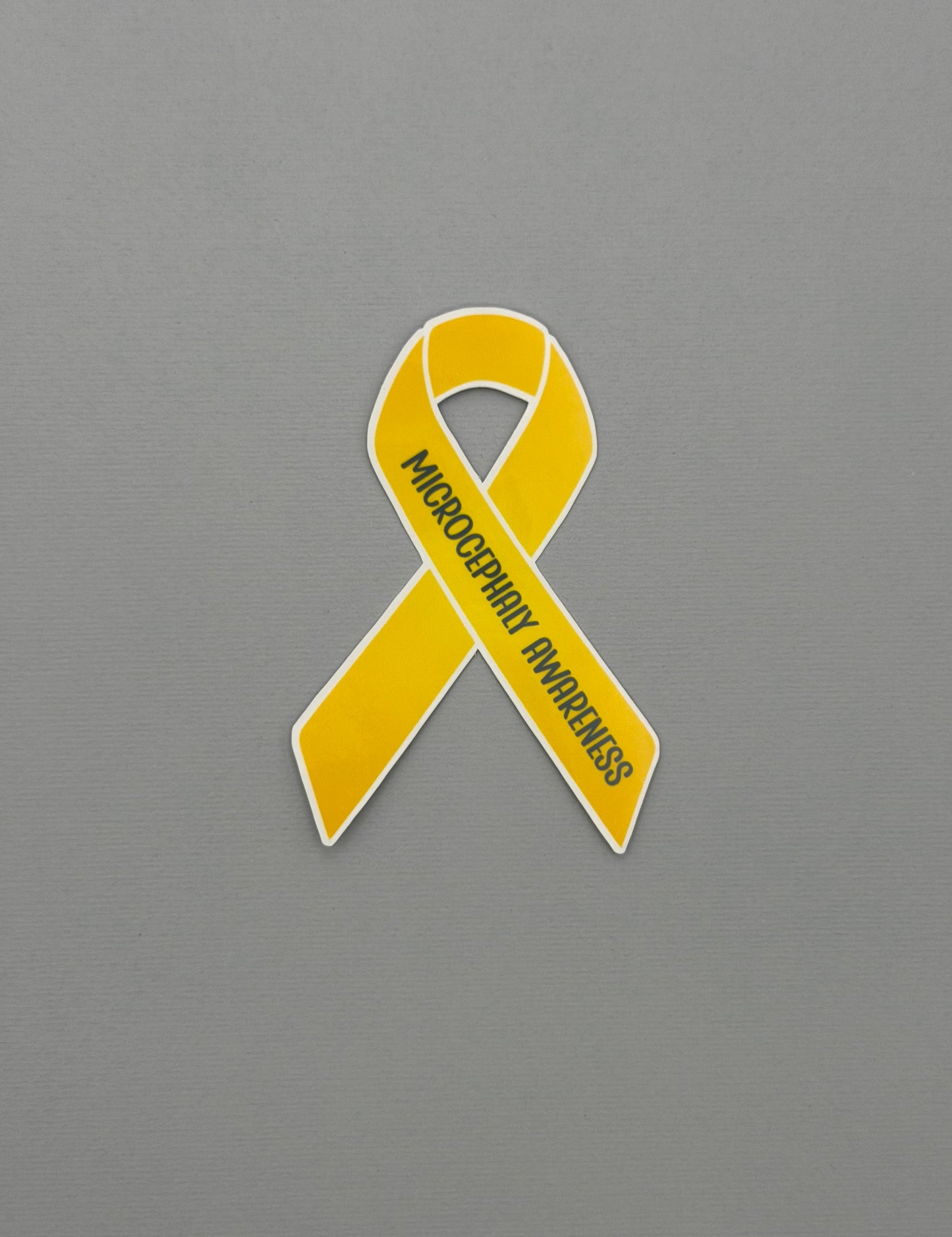 Microcephaly Awareness Ribbon Sticker or Magnet