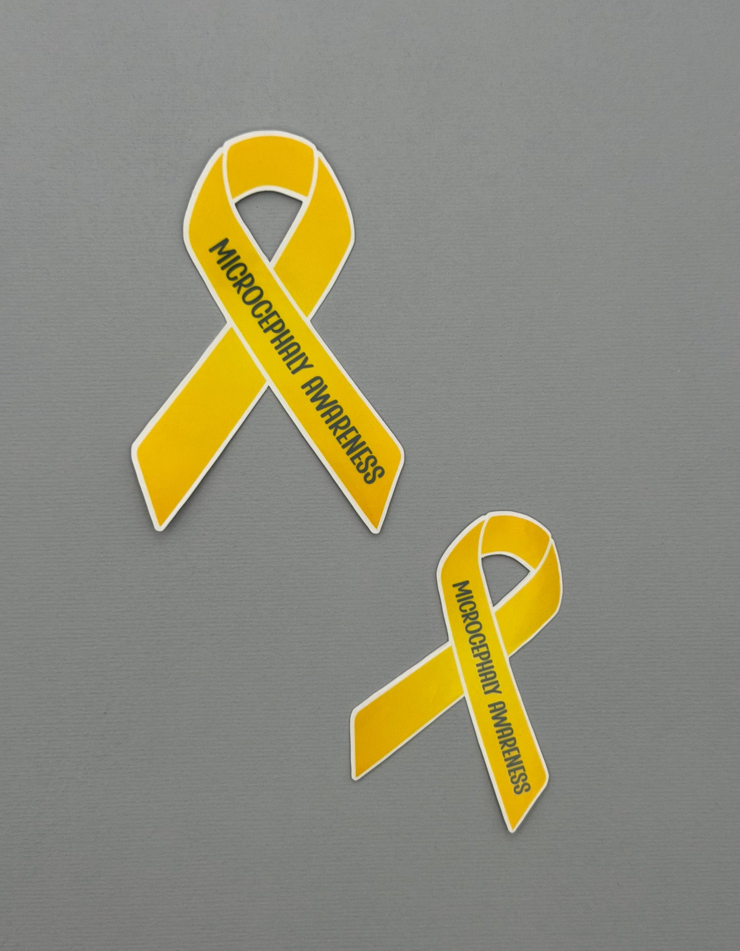 Microcephaly Awareness Ribbon Sticker or Magnet