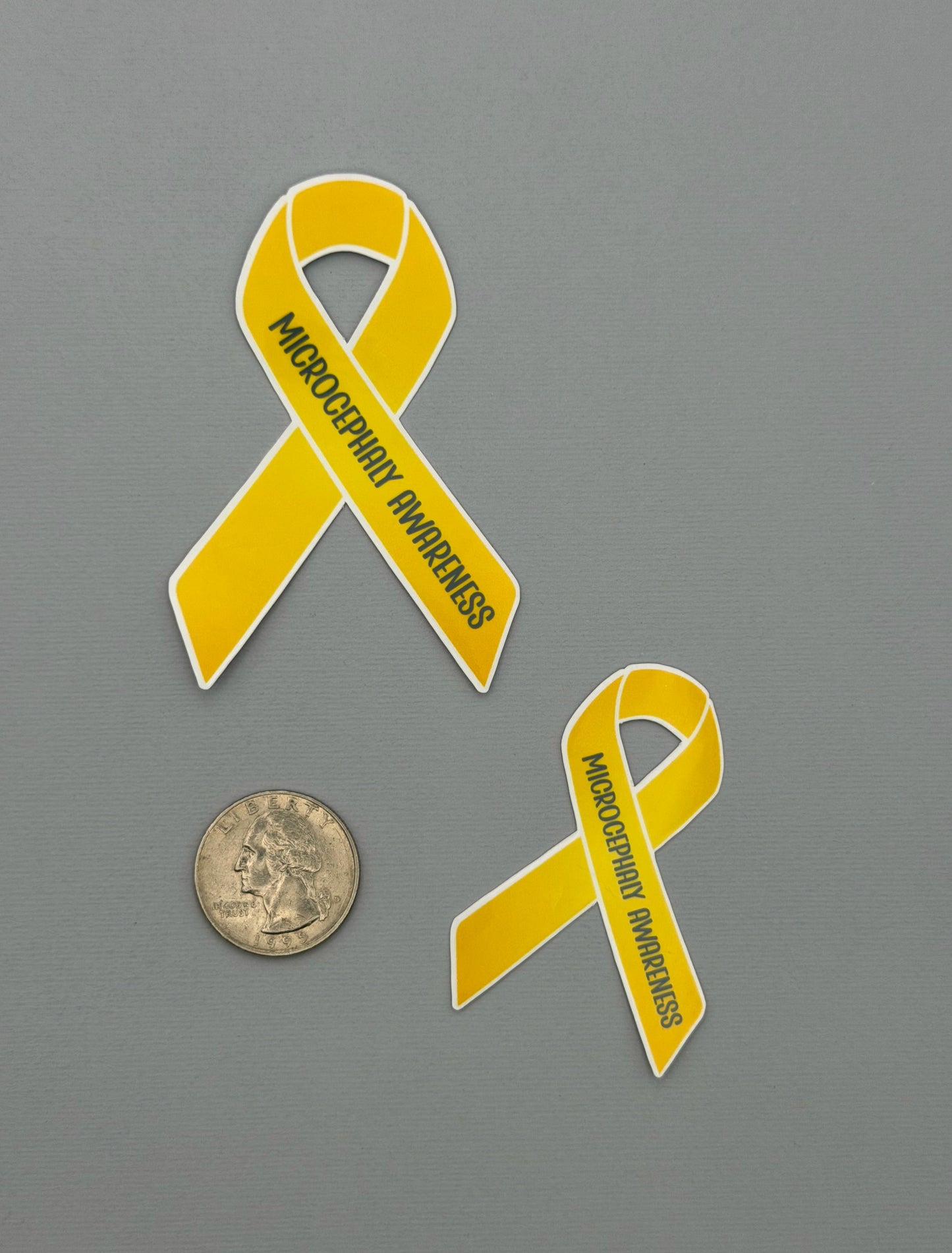 Microcephaly Awareness Ribbon Sticker or Magnet