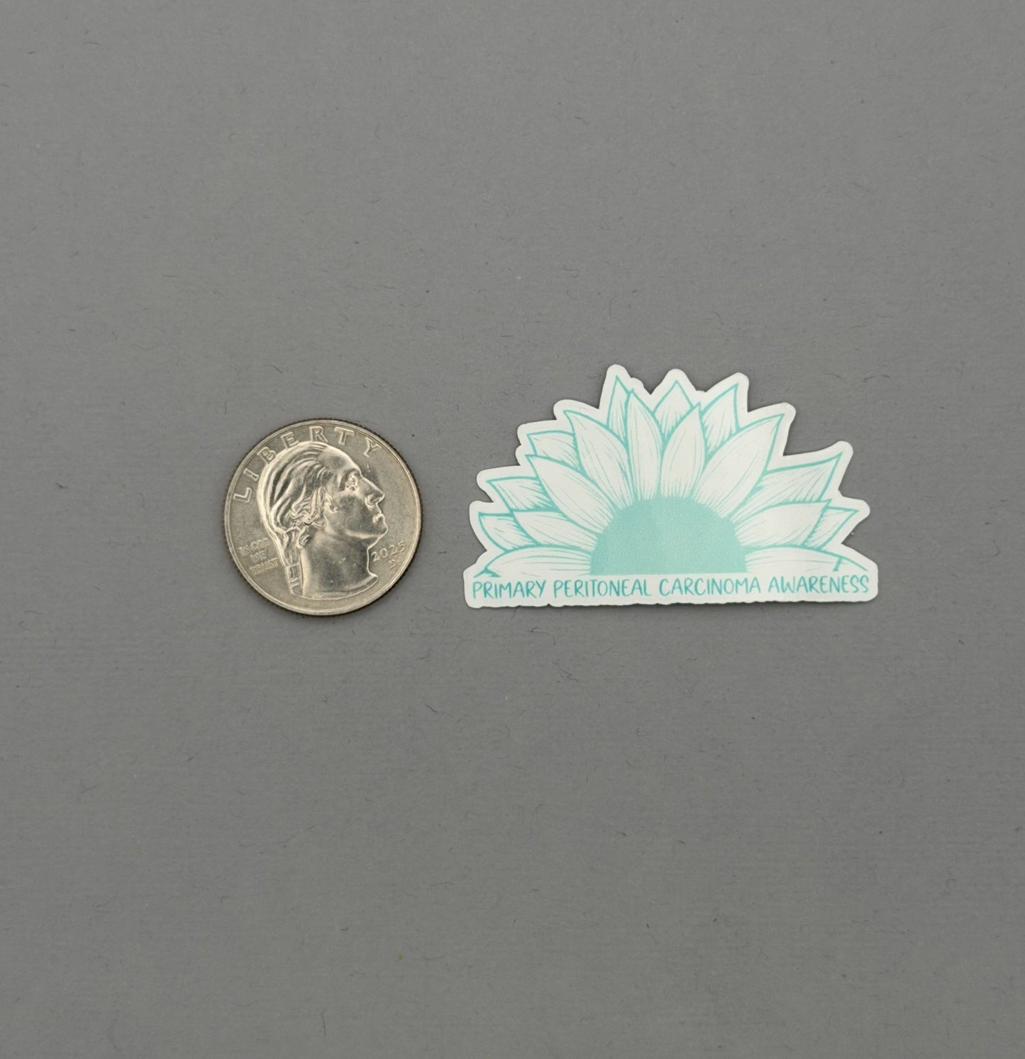 Primary Peritoneal Carcinoma Awareness Sunflower Sticker