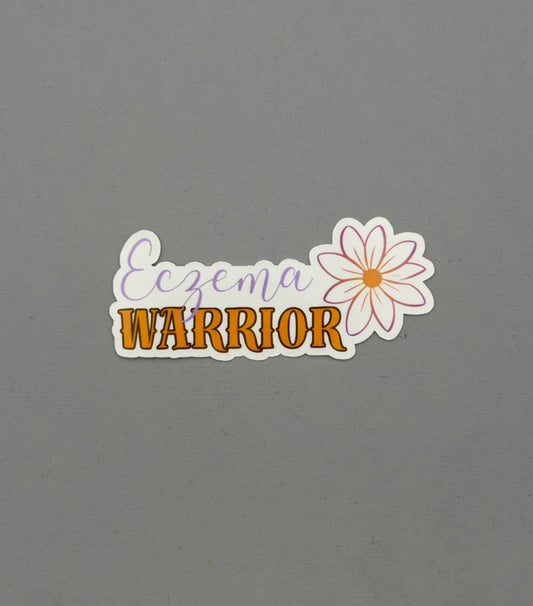 Eczema Warrior Flower Sticker
