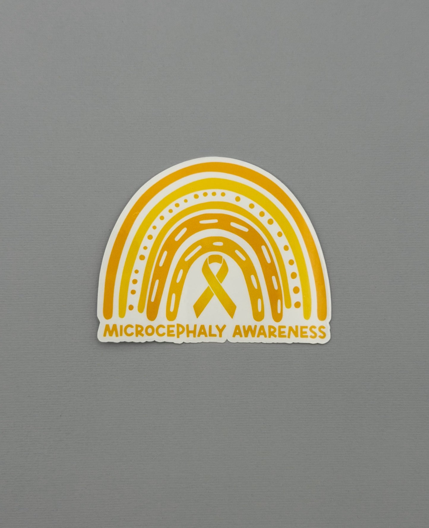 Microcephaly Awareness Rainbow Sticker or Magnet
