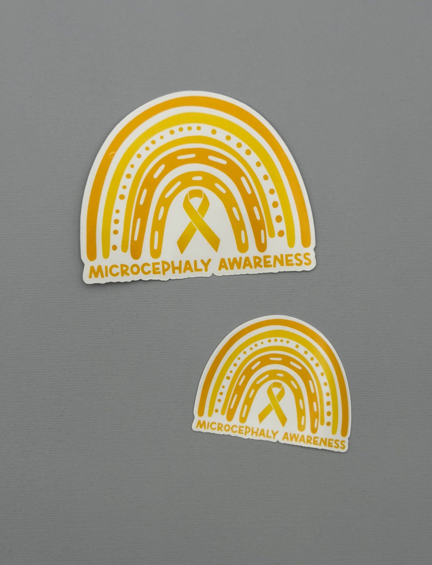 Microcephaly Awareness Rainbow Sticker or Magnet