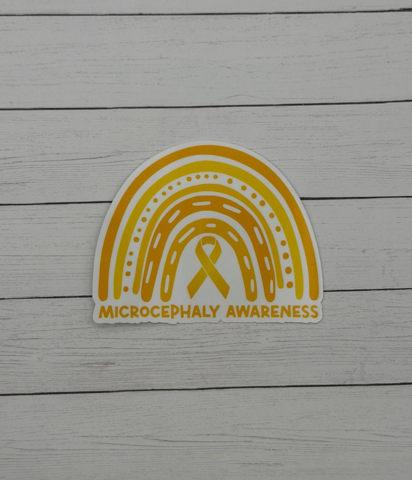 Microcephaly Awareness Rainbow Sticker or Magnet