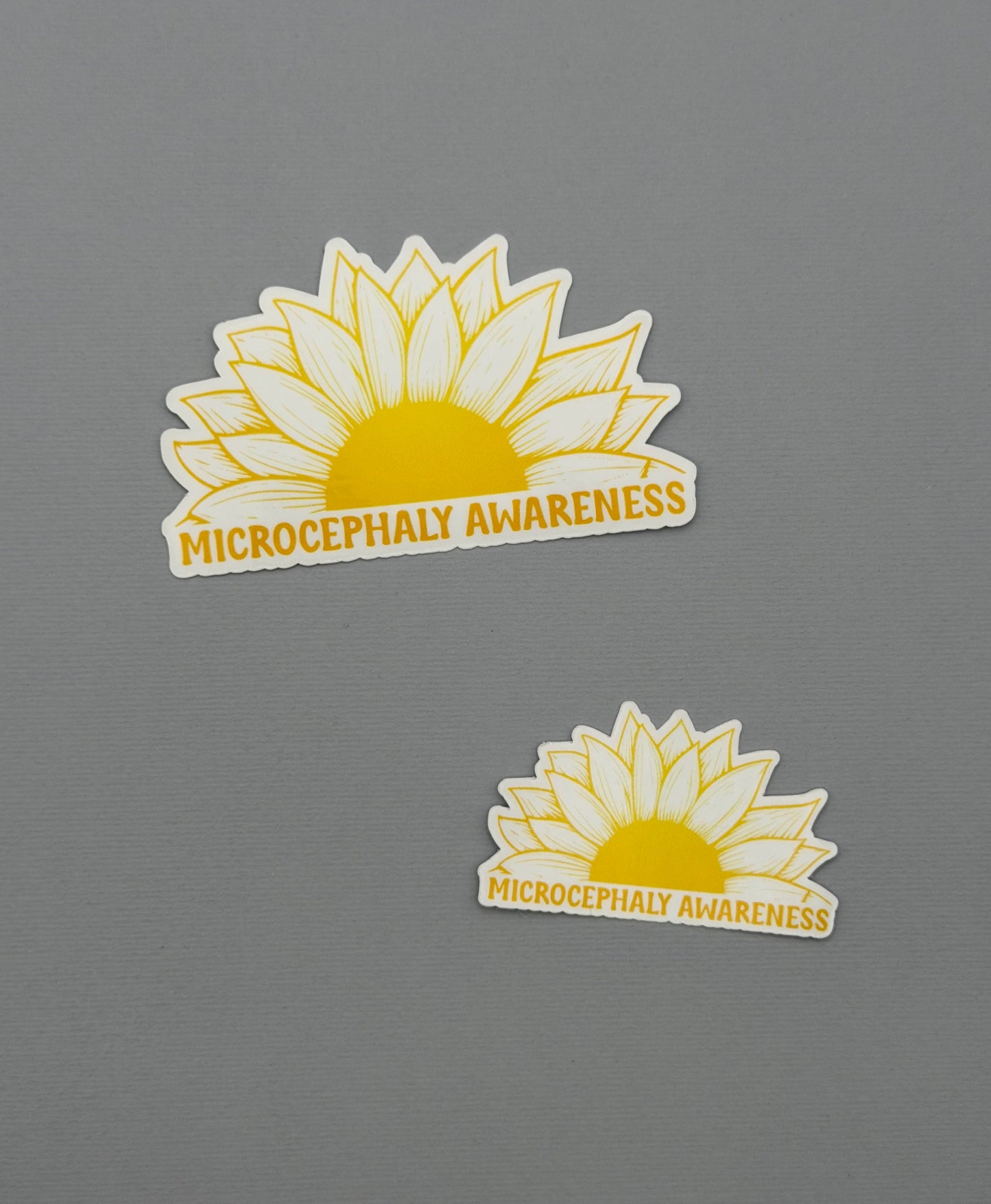 Microcephaly Awareness Sunflower Sticker or Magnet