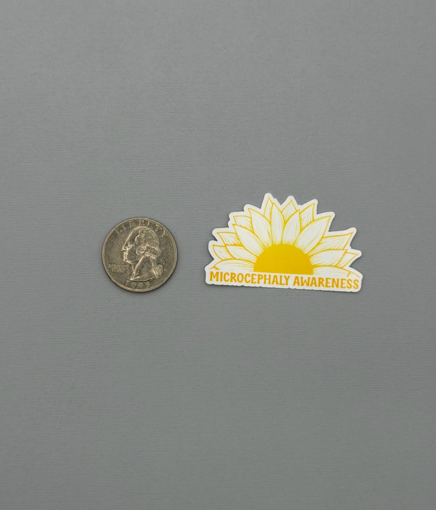 Microcephaly Awareness Sunflower Sticker or Magnet