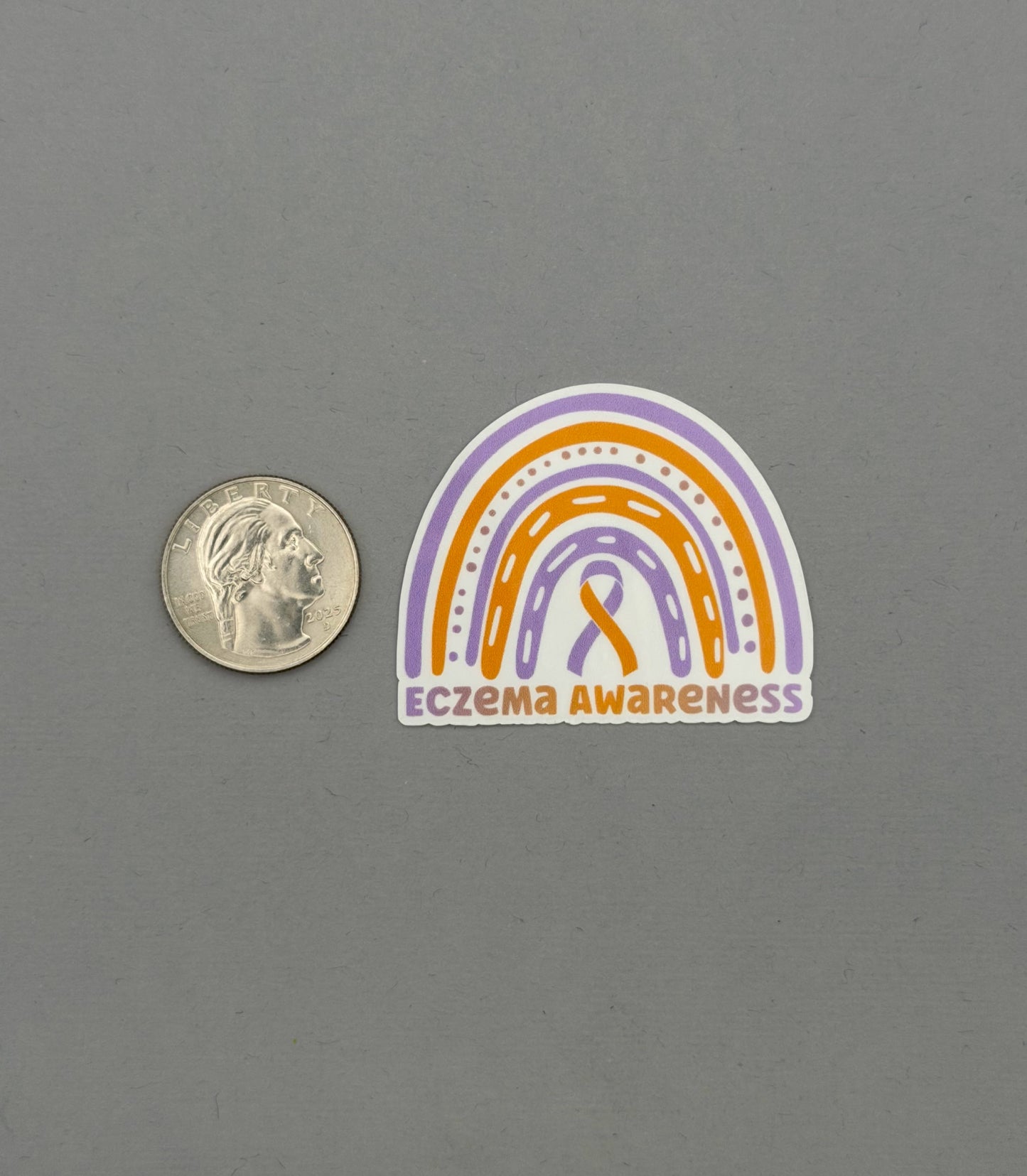 Eczema Awareness Rainbow Sticker