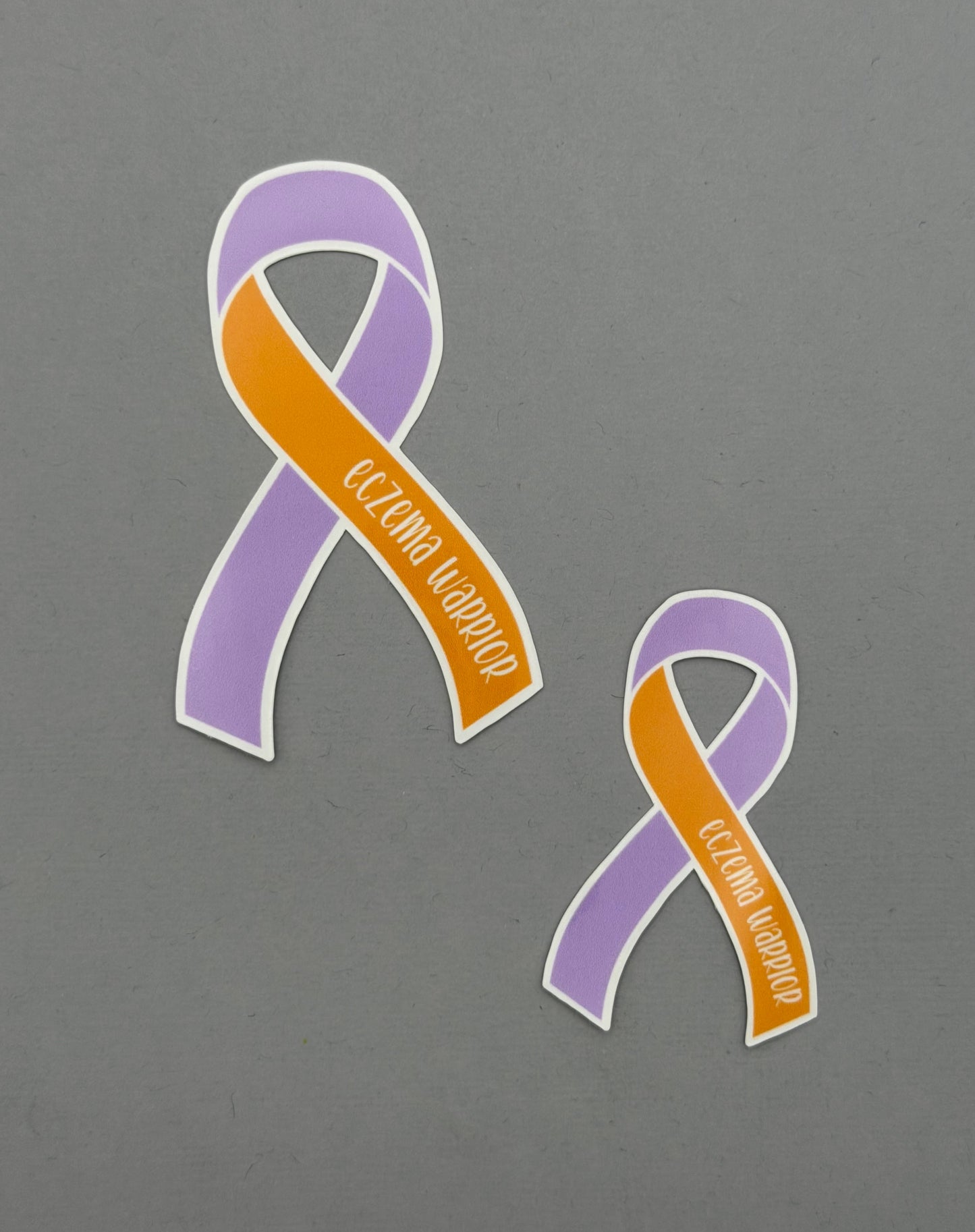 Eczema Warrior Ribbon Sticker