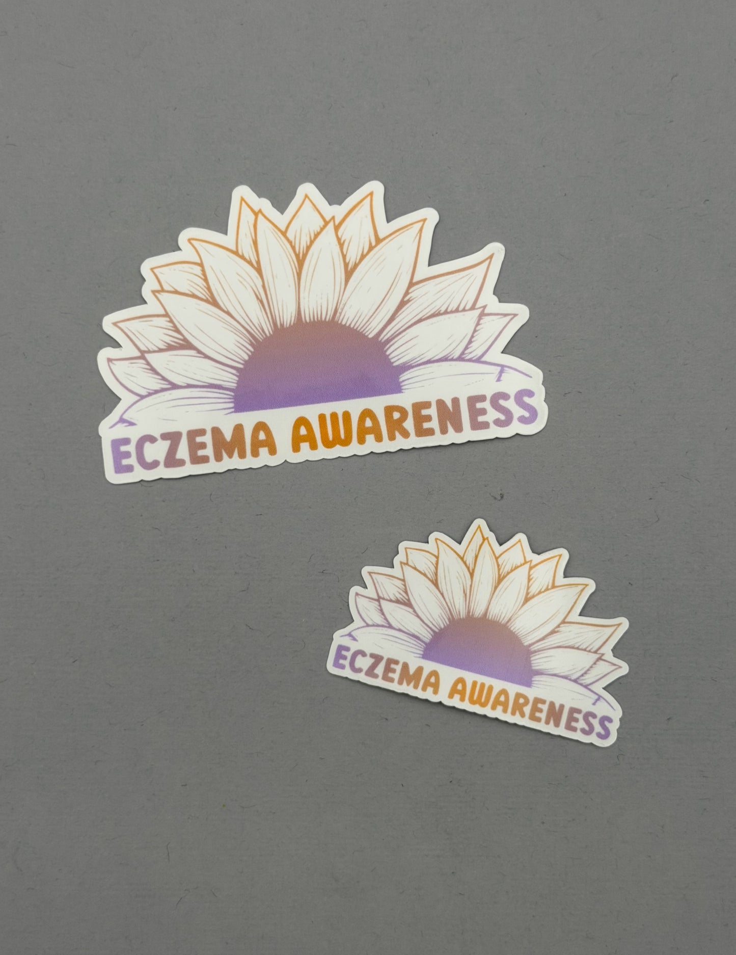 Eczema Awareness Sunflower Sticker