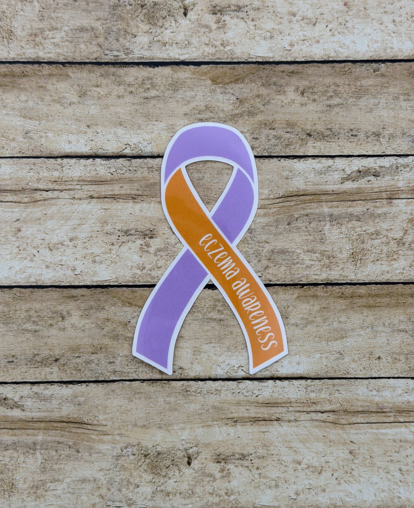 Eczema Awareness Ribbon Sticker