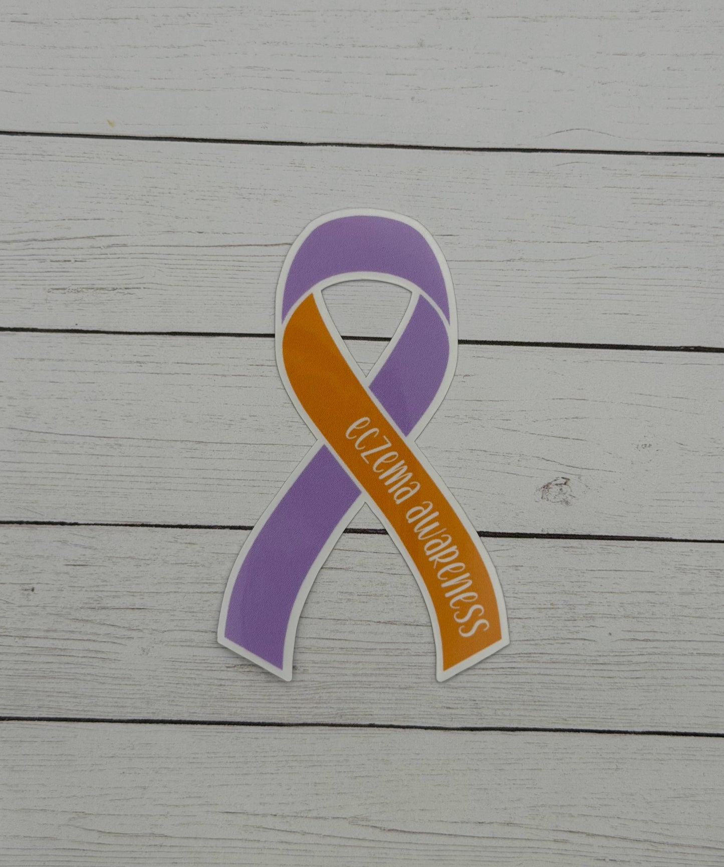 Eczema Awareness Ribbon Sticker