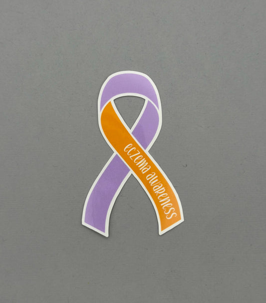 Eczema Awareness Ribbon Sticker
