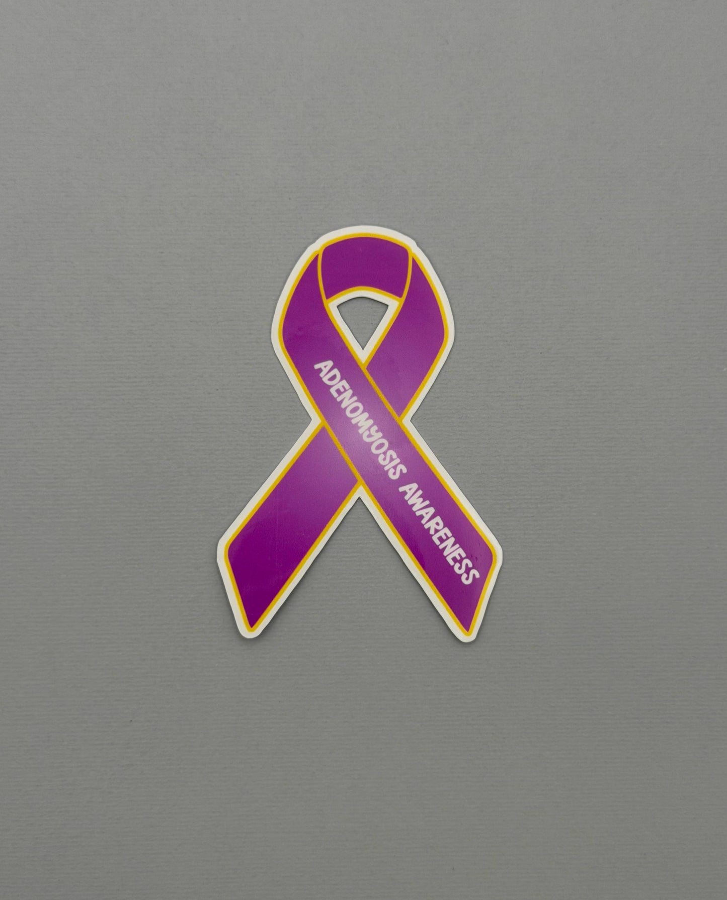 Adenomyosis Awareness Ribbon Sticker or Magnet