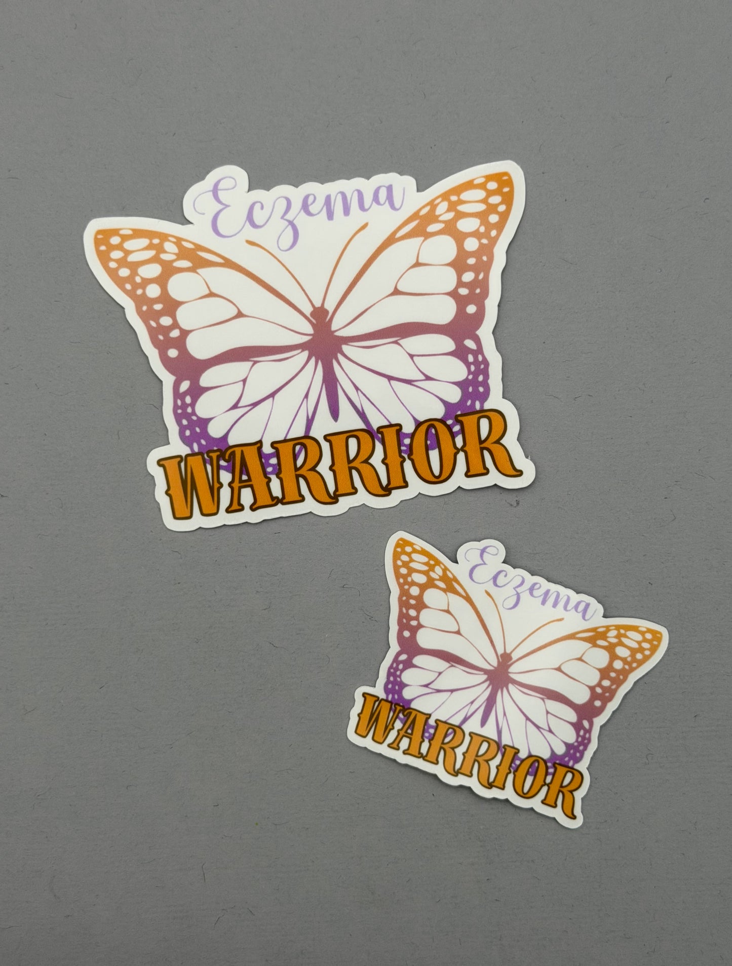Eczema Warrior Butterfly Sticker