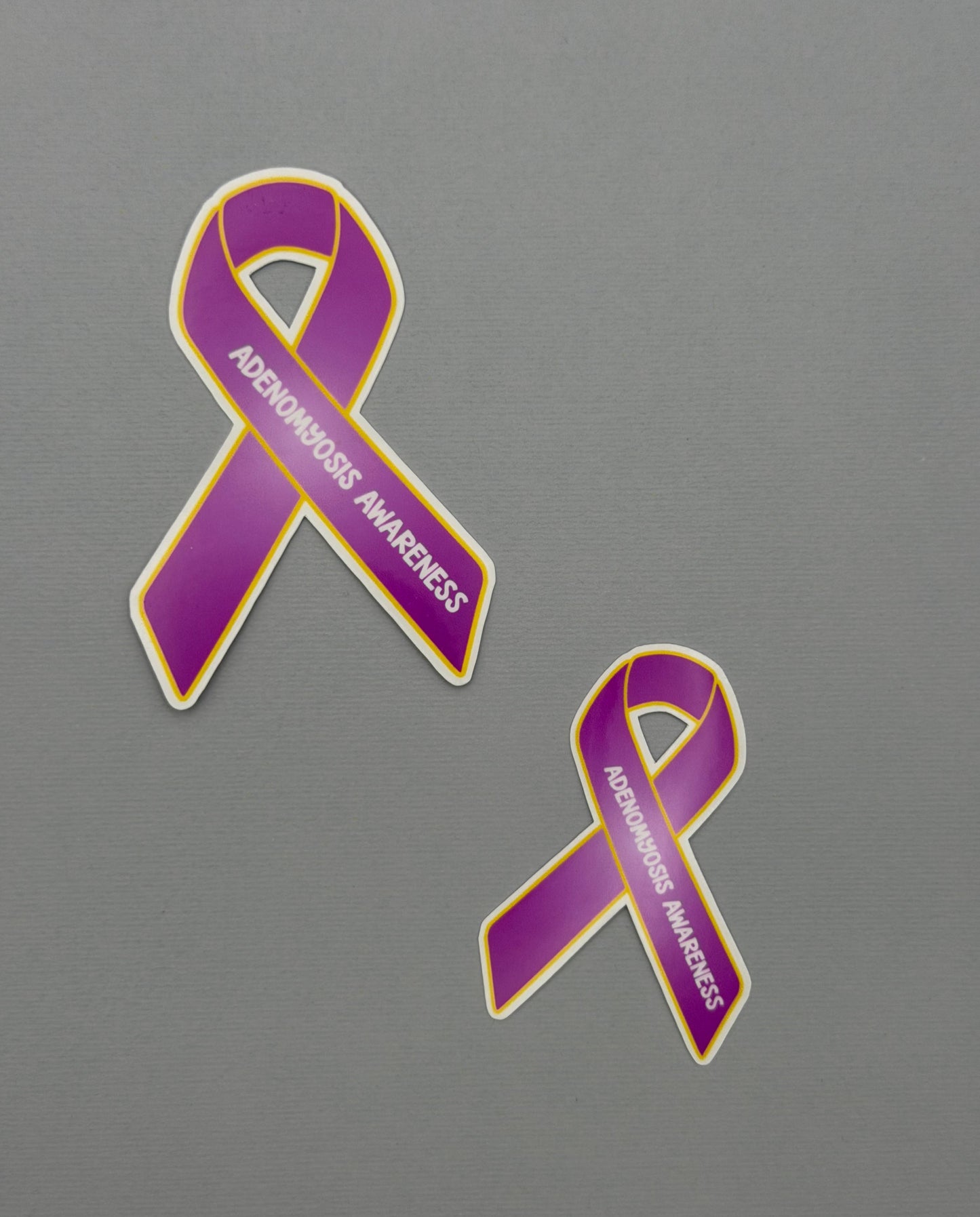 Adenomyosis Awareness Ribbon Sticker or Magnet